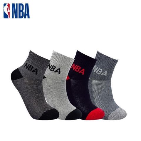 【南紡購物中心】 【NBA運動配件館】NBA襪子 運動襪 籃球襪 休閒緹花網眼毛圈短襪