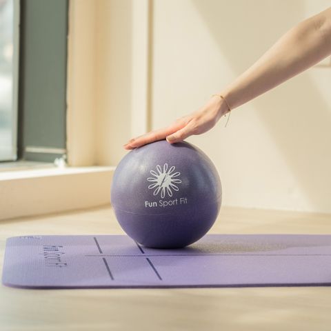 Fun Sport 趣運動 yoga 小麗莎瑜珈極球25cm-紫(吸管式-2顆)骨盤球/chi ball