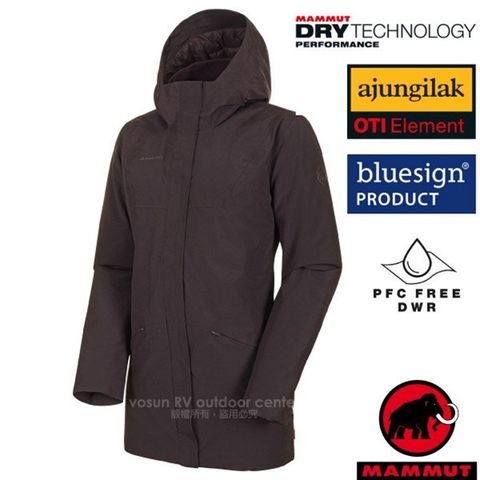 MAMMUT 長毛象 AF 女款 Chamuera HS 高保暖化纖外套.DRYtech防風防水透氣夾克/1010-27380-7441 鹿棕