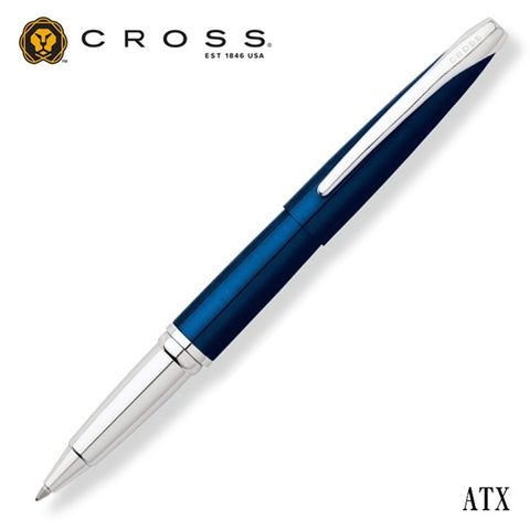 《 美國 CROSS ATX 寶藍色鋼珠筆》《買筆送筆芯》