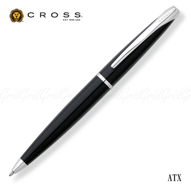 CROSS 《美國  ATX  亮黑色 原子筆》