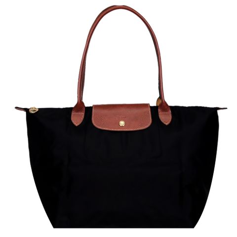 LONGCHAMP Le-Pliage 長把大型尼龍手提包(黑)