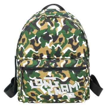 Longchamp  CAMOUFLAGE LGP系列迷彩後背包(卡其綠)