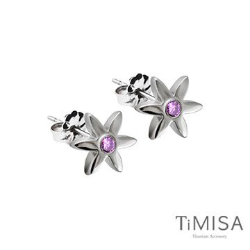 TiMISA 純鈦美學 花漾上市《迷你花漾S》純鈦耳針一對(3色可選)