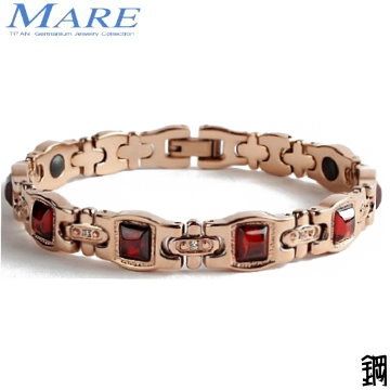 MARE 【-316L白鋼系列】環愛(紅瑪瑙)玫金爪鑲鑽 款