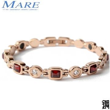 MARE 【-316L白鋼系列】築夢(玫金爪鑲鑚)紅瑪瑙 款