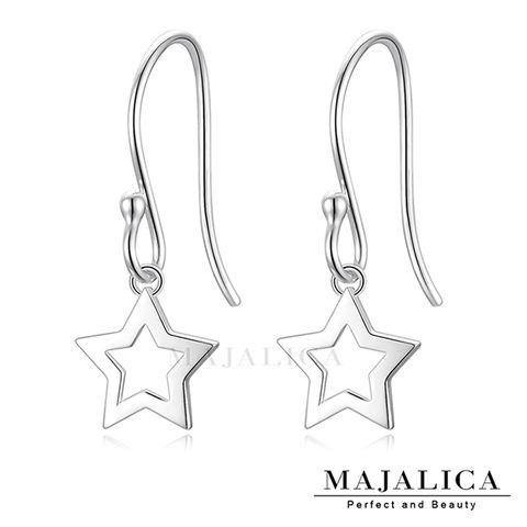 Majalica 925純銀耳環 星空 耳勾式 PF8074