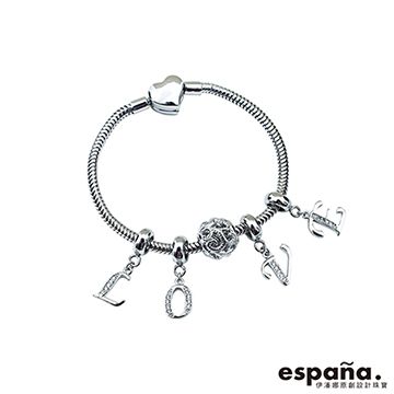 Espana伊潘娜 愛妳愛我純銀串珠手鍊