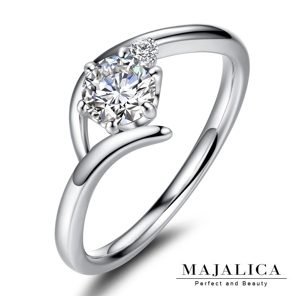 Majalica  925純銀戒指婚戒 皇冠花朵 銀色女戒 單個價格 PR6019