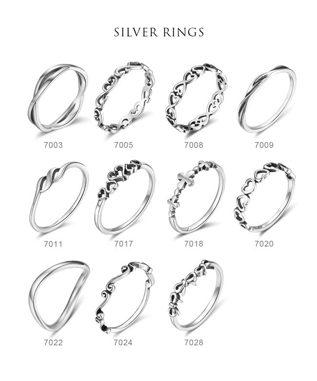 SILVER RINGS700370057008700900007011701770187020000702270247028