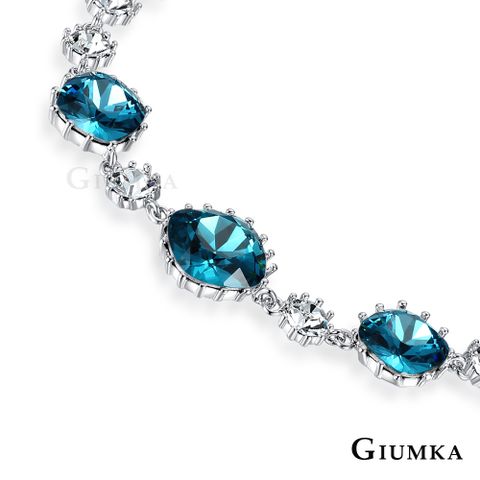 GIUMKA．手鍊．幸福洋溢．採用施華洛世奇水晶元素．藍