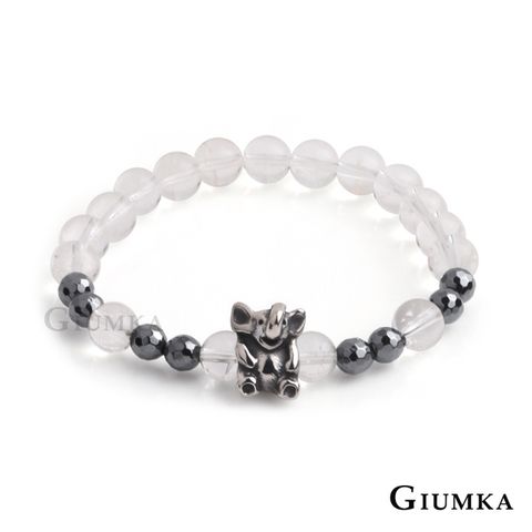 GIUMKA．串珠手鍊．小象．黑膽石/瑪瑙