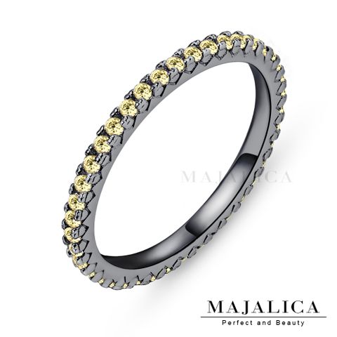 Majalica 線戒純銀尾戒 黑色B款 PR4004-2