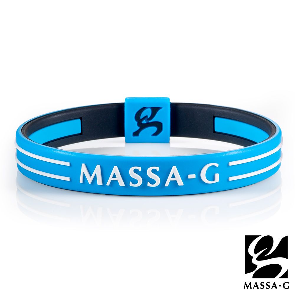 MASSA-G  Energy Plus雙面鍺鈦能量手環-藍