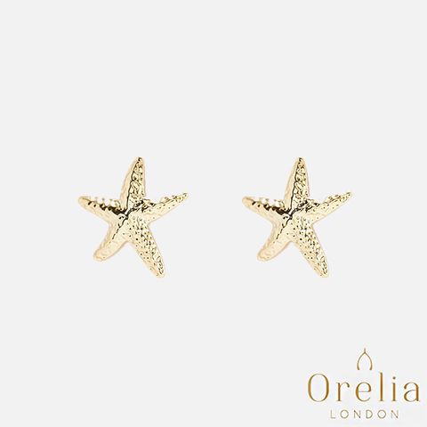 Orelia 【英國 】Starfish 夏戀海星鍍金耳釘