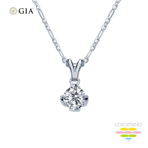 Caramelo 彩糖鑽工坊 GIA 30分 F/SI2 鬱金香鑽石項鍊