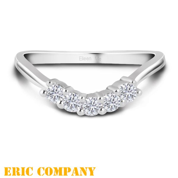 Eli Jewelry 【EM eileen me】微笑 甜美 18K白金戒指 尾戒