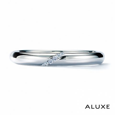 A-LUXE 亞立詩鑽石 18K金情侶結婚戒指-女戒