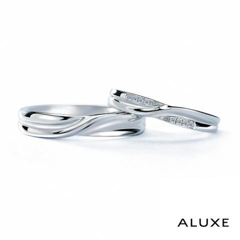 A-LUXE 亞立詩鑽石 18K金情侶結婚對戒-男女對戒