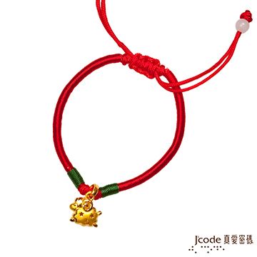 Jcode 真愛密碼 Jcode 星月羊黃金中國結手鍊