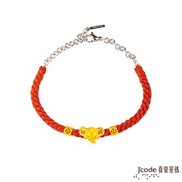 Jcode 真愛密碼 Jcode 致富象黃金編織手鍊