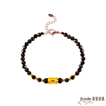 Jcode 真愛密碼 Jcode 財富滾滾來黃金/尖晶石手鍊-小