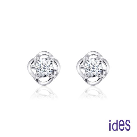 ides愛蒂思 40分E/VVS2八心八箭完美EX車工鑽石耳環/典雅四爪（1邊各20分）