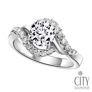 City Diamond 引雅 『時尚公主』1克拉鑽戒