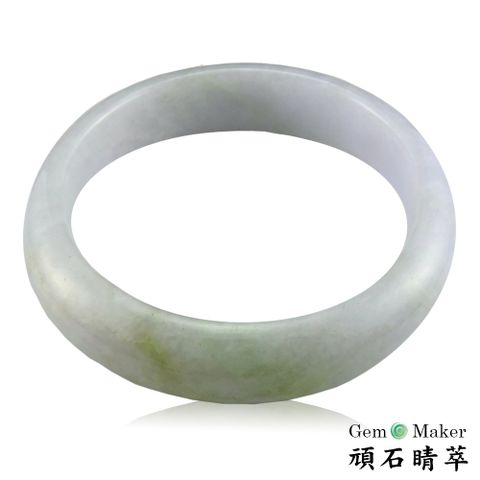 【GemMaker頑石睛萃】春帶彩天然A貨翡翠手鐲-買就送品牌手珠一條(送完為止)