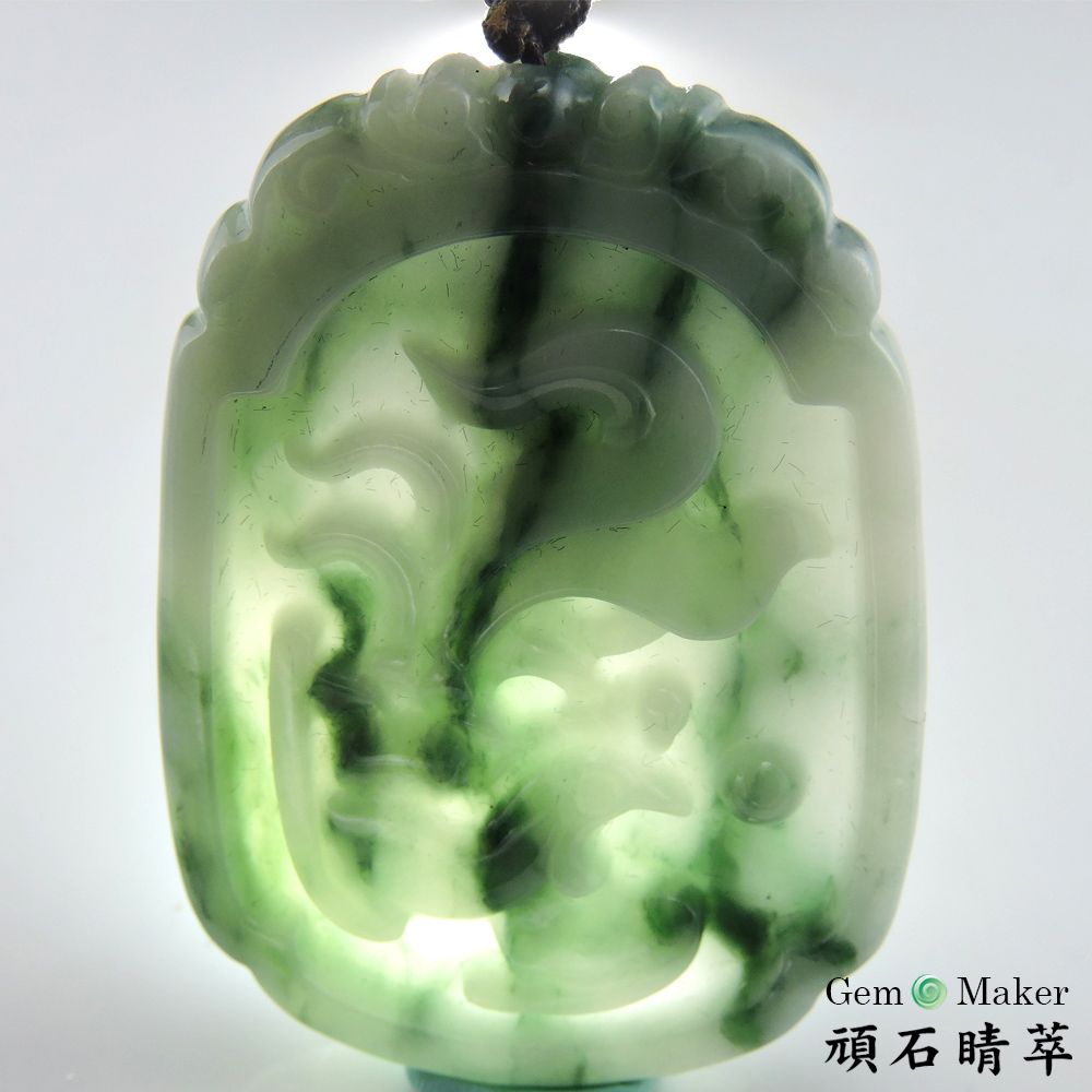GemMaker 頑石睛萃 開運納福鳳舞天然A貨翡翠項鍊 -買就送品牌手珠一條(送完為止)