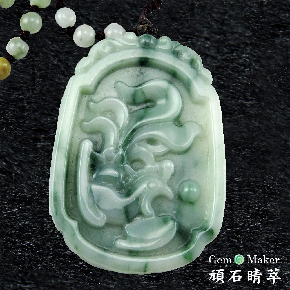 GemMaker 頑石睛萃 開運納福鳳舞天然A貨翡翠項鍊 -買就送品牌手珠一條(送完為止)