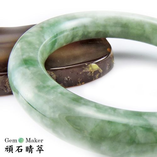 GemMaker頑石睛萃】豆種全青天然翡翠手鐲12mm - PChome 24h購物