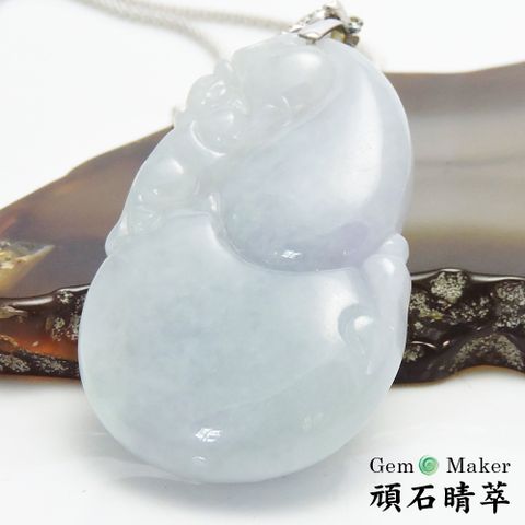 【GemMaker頑石睛萃】福祿猴天然A貨翡翠03