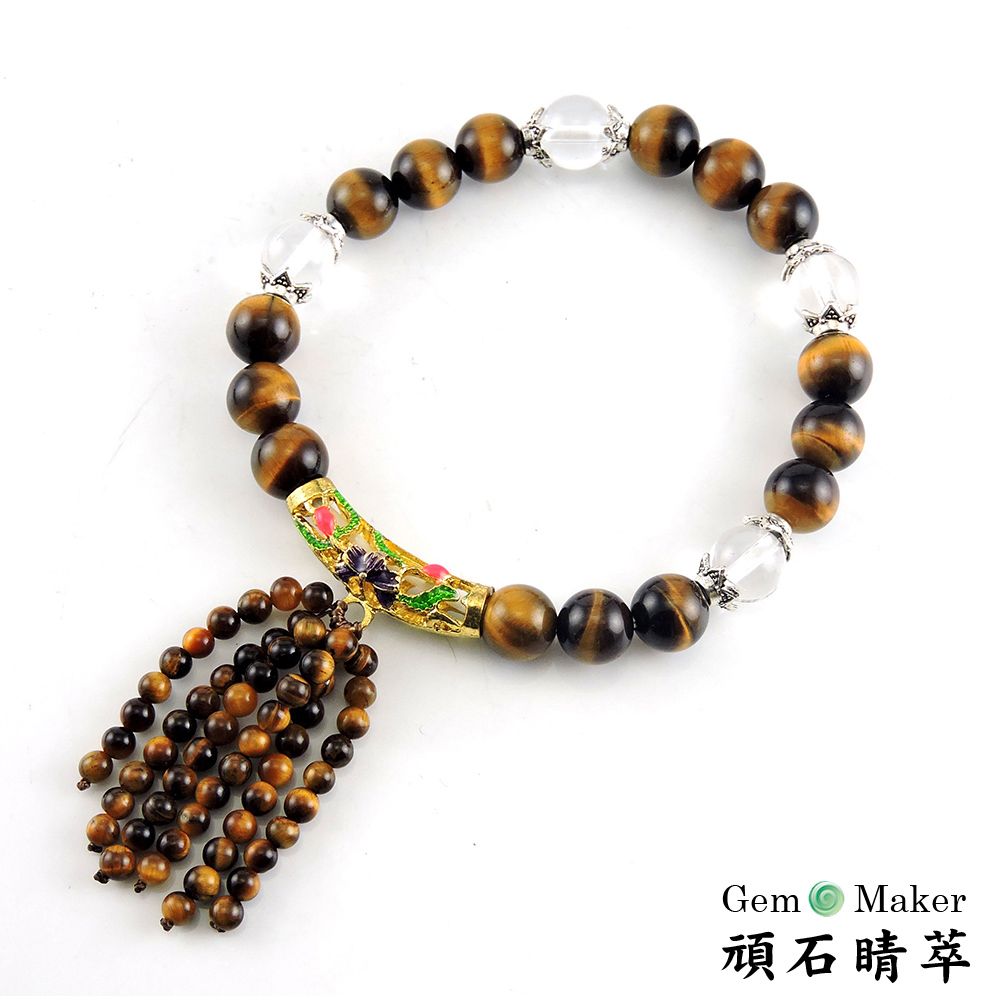 GemMaker 頑石睛萃 開運避邪虎眼流蘇手珠-買就送品牌手珠一條(送完為止)