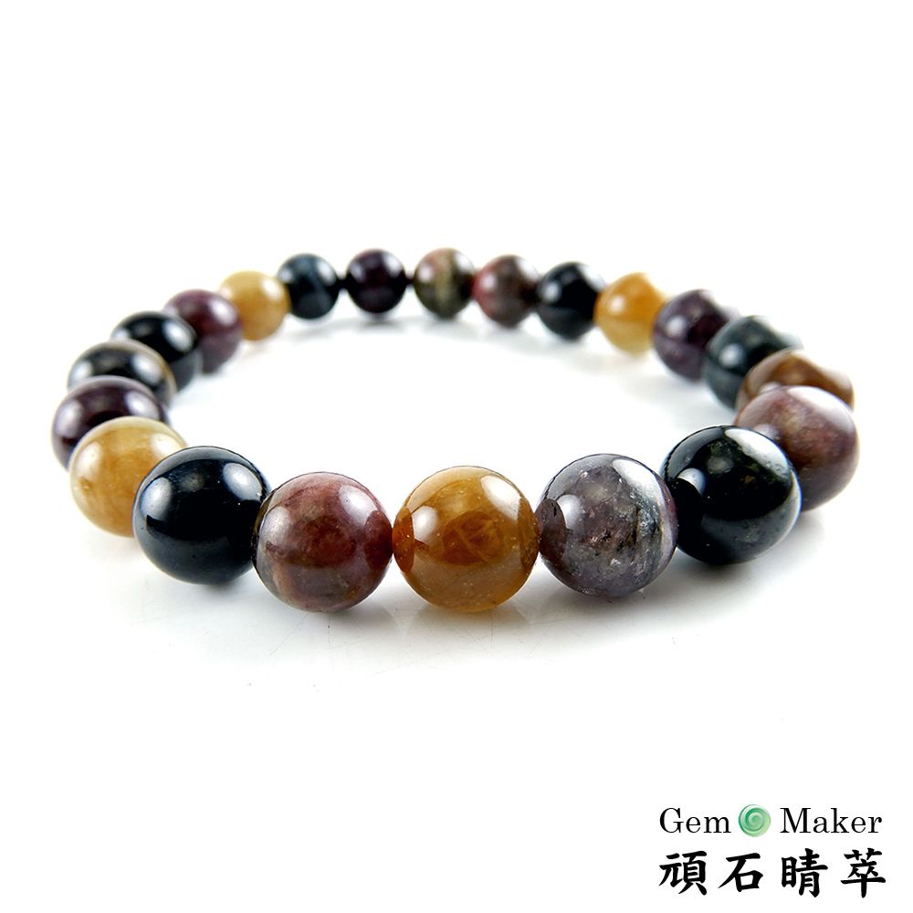 GemMaker 頑石睛萃 七彩糖果碧璽手珠8mm-買就送品牌手珠一條(送完為止)