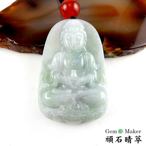 GemMaker 頑石睛萃 寶瓶觀音冰糯A貨翡翠 -買就送品牌手珠一條(送完為止)