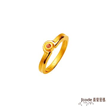 Jcode 真愛密碼 Jcode 真愛約定黃金/水晶女戒指