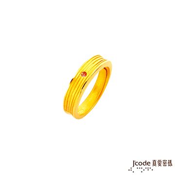 Jcode 真愛密碼 Jcode 許定終身黃金/水晶女戒指