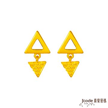 Jcode 真愛密碼 Jcode 獨立黃金耳環-短