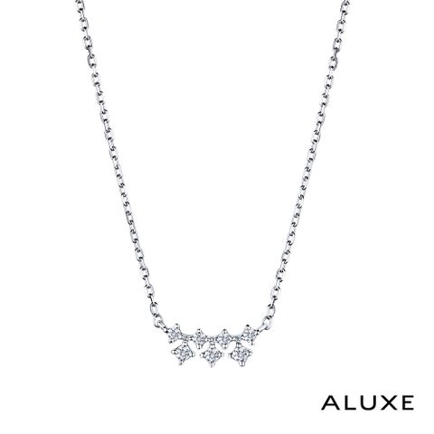 ALUXE 亞立詩 Love Imprint 18K金鑽石項鍊