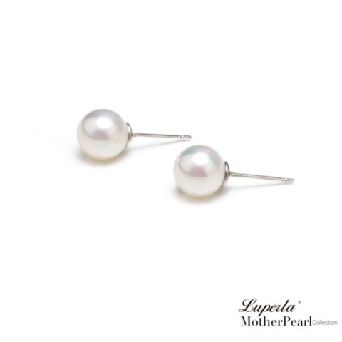 【大東山珠寶】10mm南洋貝寶珠耳環-優雅白