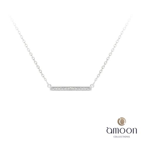 amoon 浪漫艾菲爾系列 依戀 K金鑽石項鍊