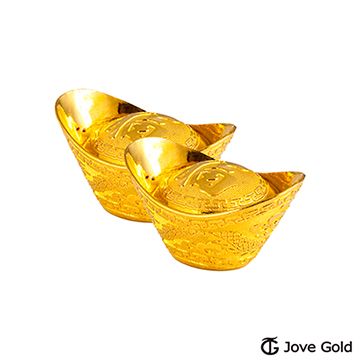 Jove gold 0.5台錢黃金元寶x2-福(共1台錢)