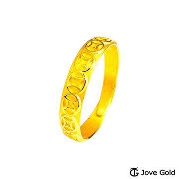 Jove gold 財源滾滾黃金男戒指