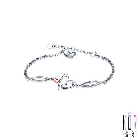KOR蔻兒 美人心鑽石/玫瑰K金/白鋼手鍊-A款