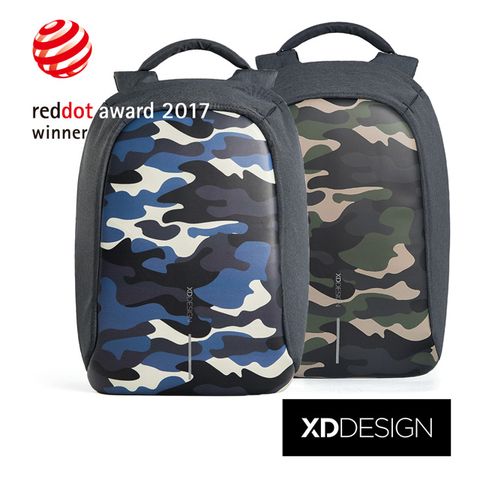 榮獲2017紅點設計大獎XDDESIGN BOBBY COMPACT迷彩特製款安全防盜後背包(桃品國際公司貨)