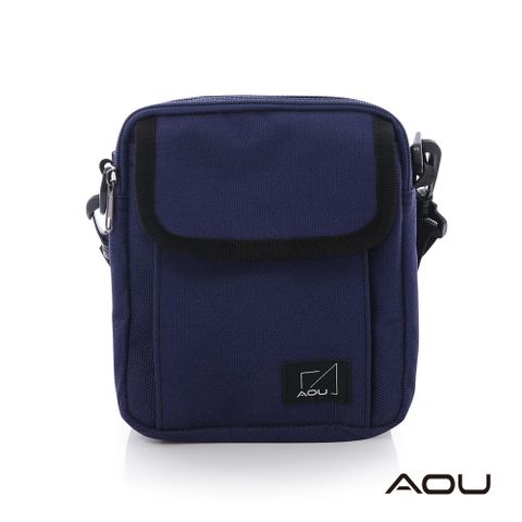 AOU 微笑旅行防盜腰包 隨身側背包 兩用設計斜側肩背可當貼身腰包 MIT台灣製03-020深藍色