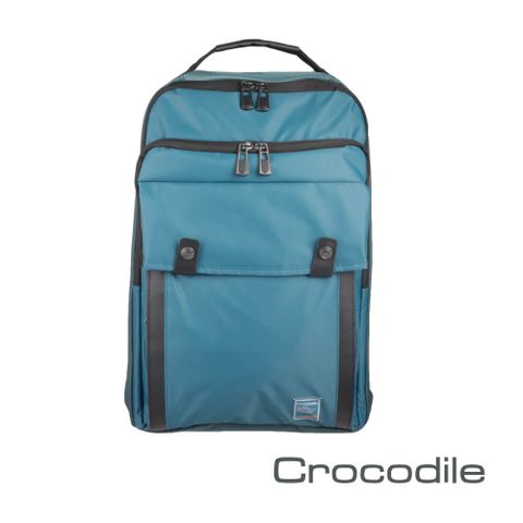 Crocodile 鱷魚皮件 X-Lite系列 防潑水機能 輕量後背包 男包 包包-0104-07901-綠藍灰三色