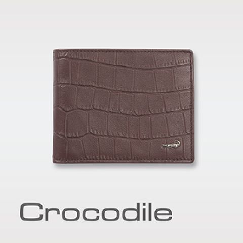 Crocodile 經典鱷魚壓紋短夾   0103-4004