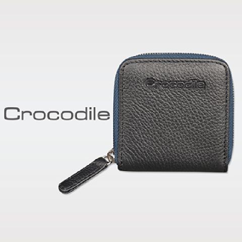 Crocodile 鱷魚牌 荔紋系列 Easy 輕巧方形拉鍊零錢包 0103-08001